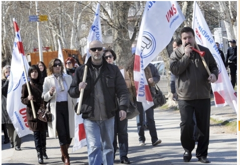 Unija nezavisnih sindikata HNŽ-a, štrajk