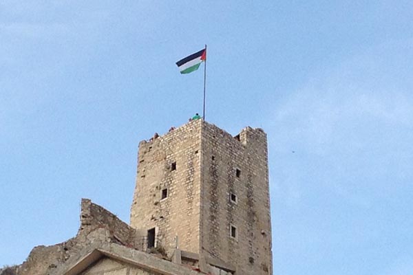 Palestinska zastava u Omišu