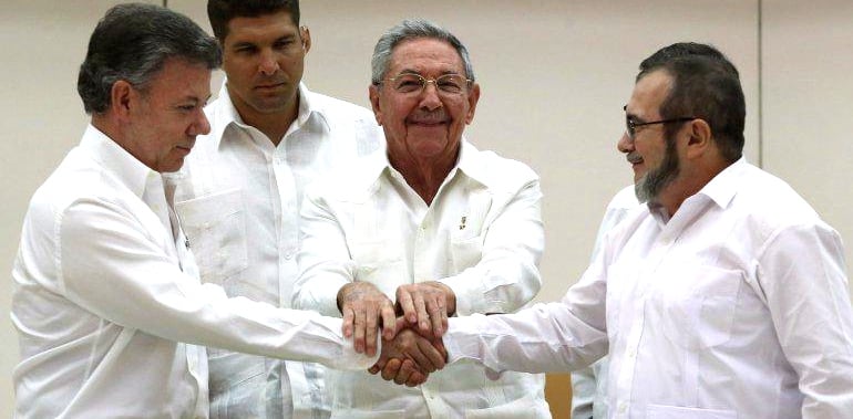 FARC , Kolumbijska vlada, gerilska skupina , FARC , Juan Manuel Santos, Juan Manuel Santos, Kolumbijski predsjednik, Nobelova nagrada za mir.