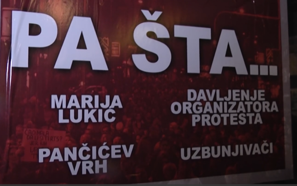 rts, prosvjed, Beograd, Valentina Reković, sloboda izražavanja