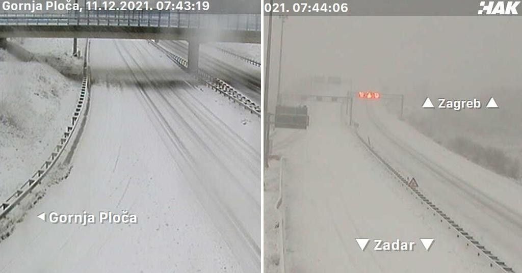 autocesta A1, promet, lika, snijeg, sveti rok