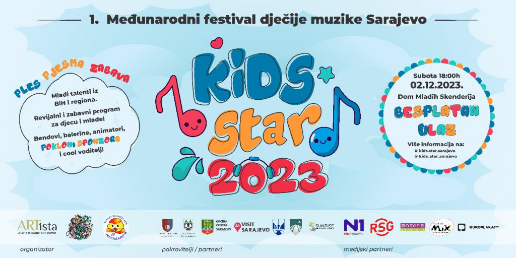 Prvi međunarodni festival dječije glazbe „Kids star“