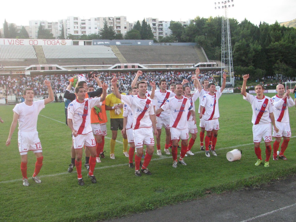 HŠK Zrinjski proslava nakon utakmice