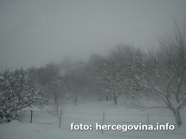 zima, snijeg, Čitluk, snijeg, Brotnjo