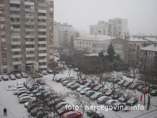 snijeg, Mostar, Mostar, snijeg