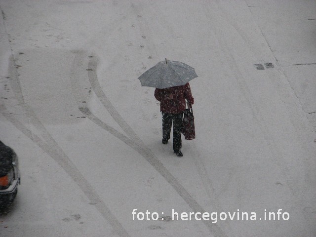 snijeg, Mostar, vremenska prognoza, vremenska prognoza, snijeg