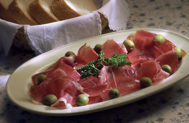 pršut, doručak, salama, pršut