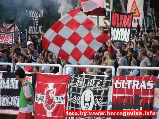 Navijači Zrinjskog na današnjoj utakmici.