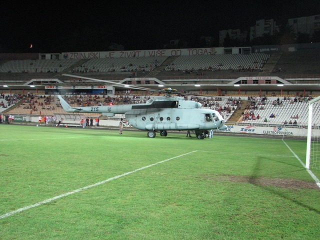 helikopter, stadion