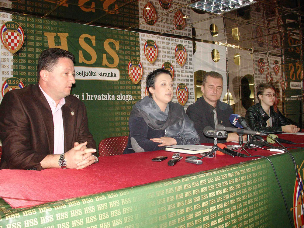 HSS-NHI, Ljiljana Lovrić, hss bih, Bakir Hadžiomerović, Ljiljana Lovrić, Hrvati u BIH, HSS-NHI