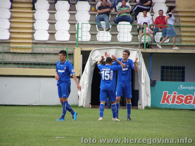 Slavlje nogometaša Širokog Brijega nakon gola