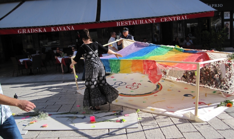 Pripreme za gay pride u Splitu
