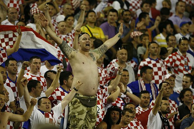 Hrvatski navijač na Poljudu protiv Gruzije