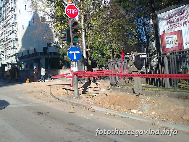 Mostar, radovi na putu