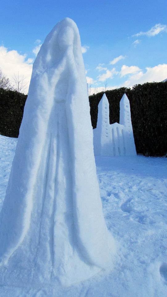 anela korać, snijeg, skulpture