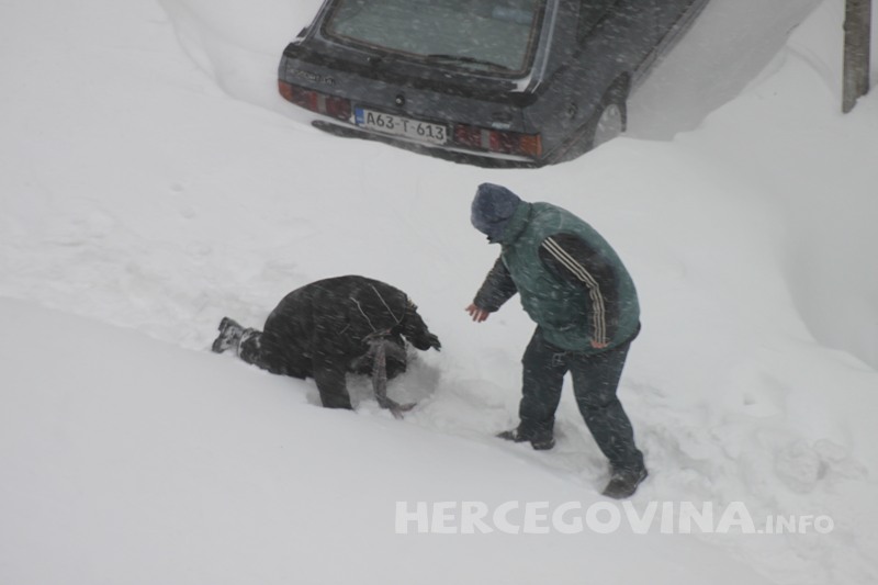 snijeg, Mostar, Mostar, snijeg, Elementarna nepogoda
