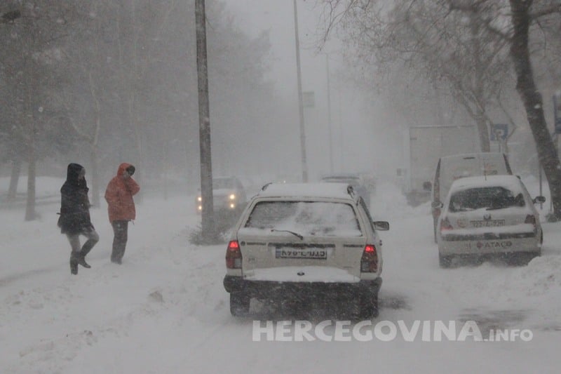 snijeg, Mostar, zima, BIH, sibir, Mostar, snijeg, vremenska, vremenska prognoza, zima, snijeg