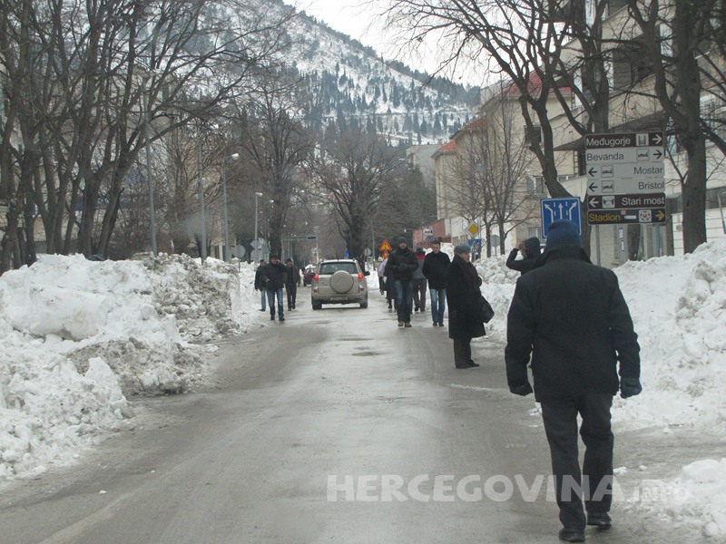 Mostar, snijeg, nepogoda