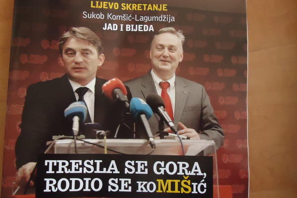 Zlatko Lagumdžija, Željko Komšić, SDP BIH, Željko Komšić, majorizacija, Demokratska fronta, HDZ Hrvatske