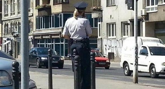 policajka, fotografija, Sarajevo