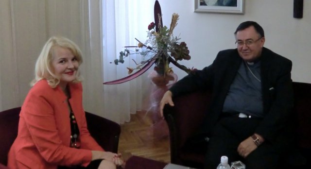 Darija Krstičević i Kardinal Vinko Puljić