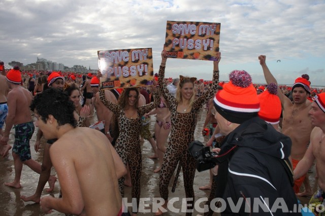 Nizozemska, novogodišnje kupanje, Scheveningen