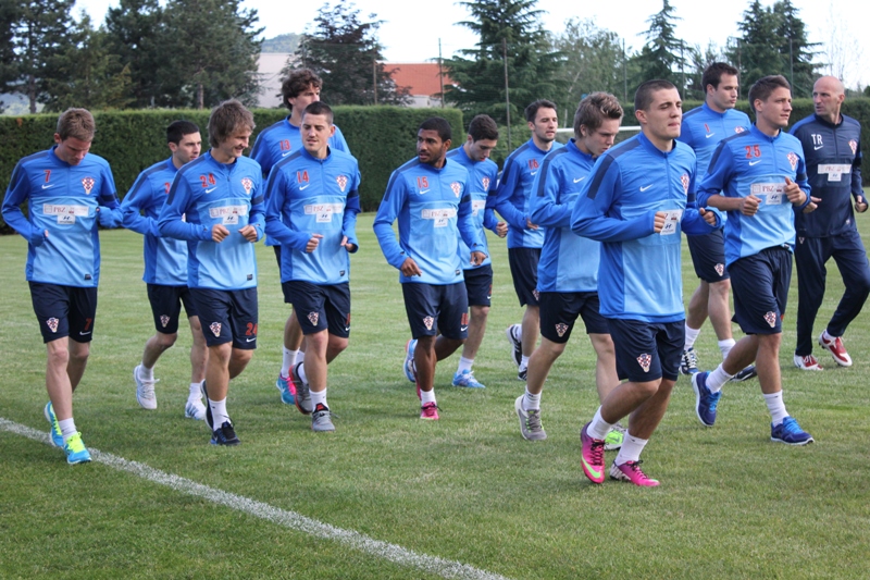 Reprezentacija Hrvatske odradila je trening u Međugorju.