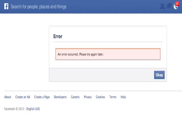 Facebook, problem