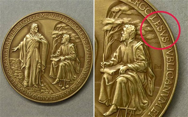 Papa Franjo, iz Evanđelja, papin medaljon, Vatikan