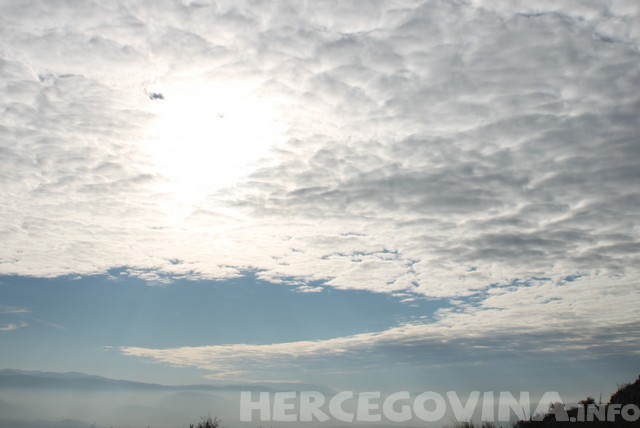 sunce, oblaci, Hercegovina, vremenska prognoza
