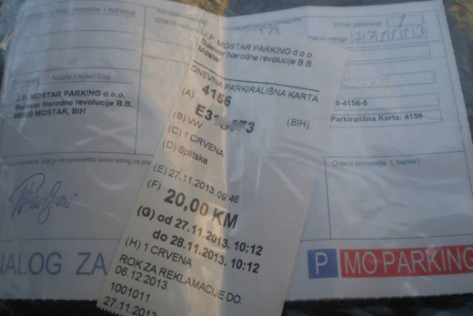 Mo parking, karta, naplata