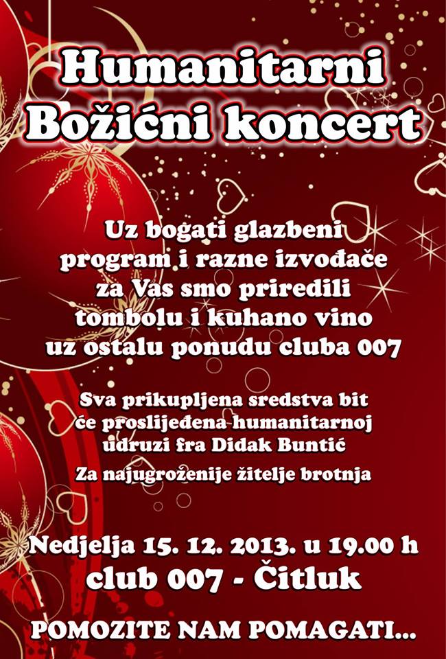 Humanitarni koncert, Čitluk
