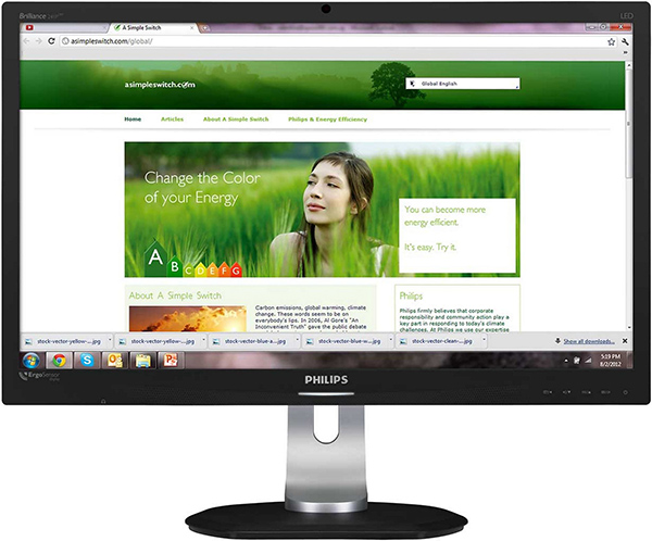 ErgoSensor, Philips monitori, za očuvanje zdravlja, boli u vratu, LED tehnologija