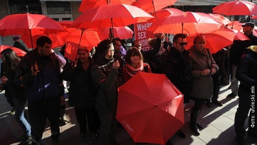 protest, prostitutke, Skopje, prostitucija, Makedonija