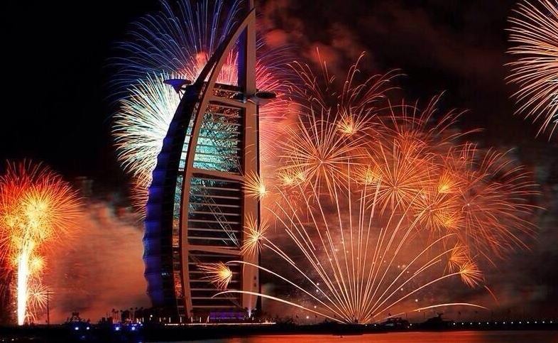 doček 2014. godine, Dubaij, u Guinnessovoj knjizi rekorda, novogodišnji vatromet, Nova godina, sretna Nova godina