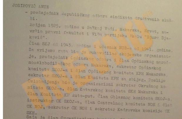 Josip Miljak, Predsjednik HČSP-a, Ante Josipović, otac Ive Josipovića, UDBA, CK SKH