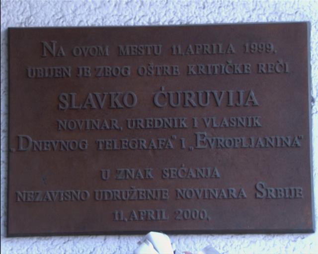 ubojstvo, Dnevni telegraf, Evropljanin, Rade Marković, Slavko Ćuruvija