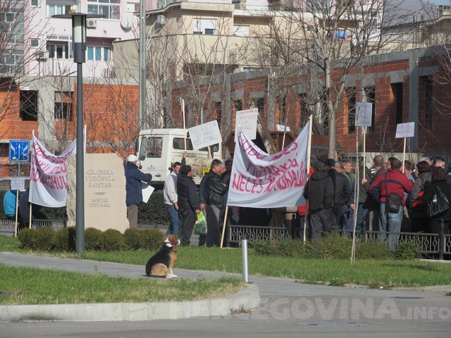 komos, prosvjedi, Mostar
