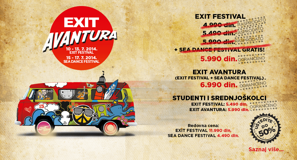 Exit, Tomorrowland, Szigeta, European Festival Awards, Exit festivala, Novi Sad, Exit festivala, Ellie Goulding, Novi Sad