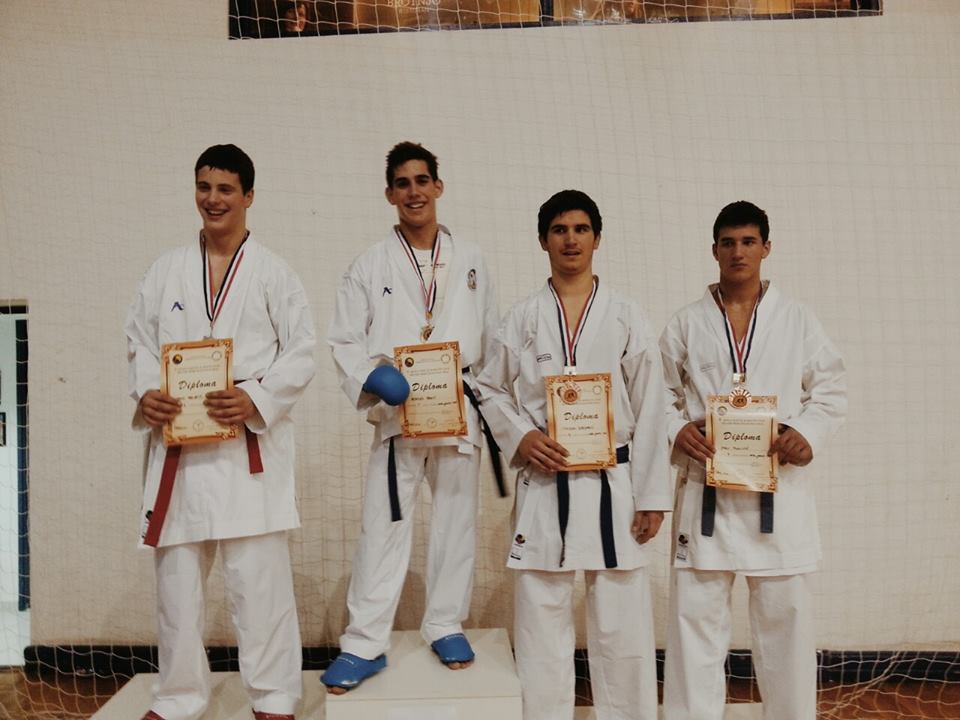 Marin Brkić, Stela Brkić, Veselko Brkić, karate