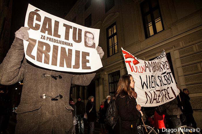 Damir Kljajo Ćalta, ćaltazemska, prosvjedi, Beč