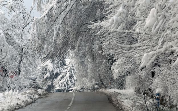 Slovenija, crveni alarm, vremenske neprilike, bez struje, na području Gorskog kotara, Elementarna nepogoda, problemi s električnom energijom, HGSS, hep, hak, Gorski kotar