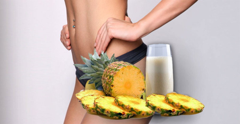 nadutost, ananas, frape, čišćenje organizma , detoksacija , detoksikaciji tijela, limun, Grejpfrut , ananas, vitamini, niskokaloričan, bromelain enzim, djeluje protuupalno, bolovi, noge, smoothie, ananas