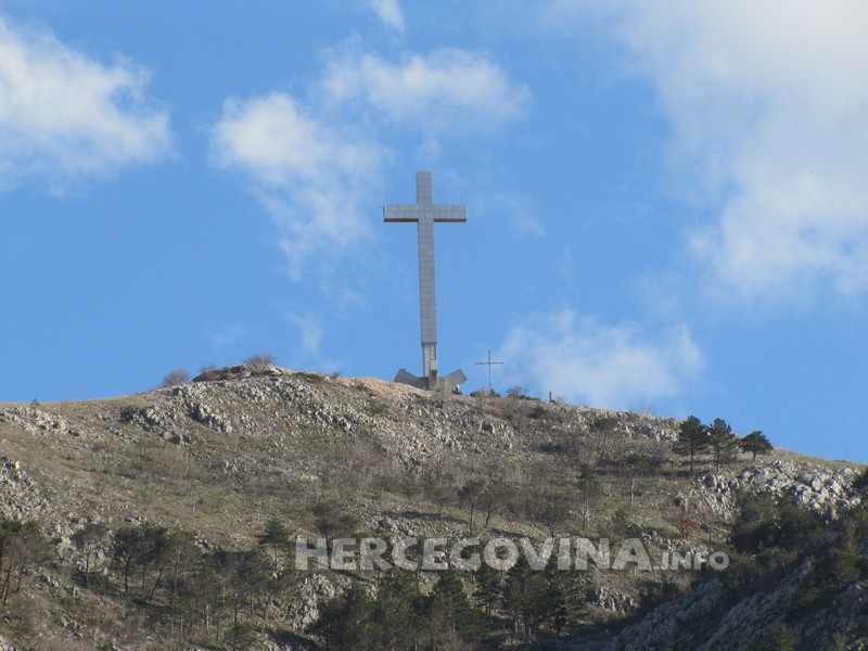 Hum, križ na brdu Hum, Mostar