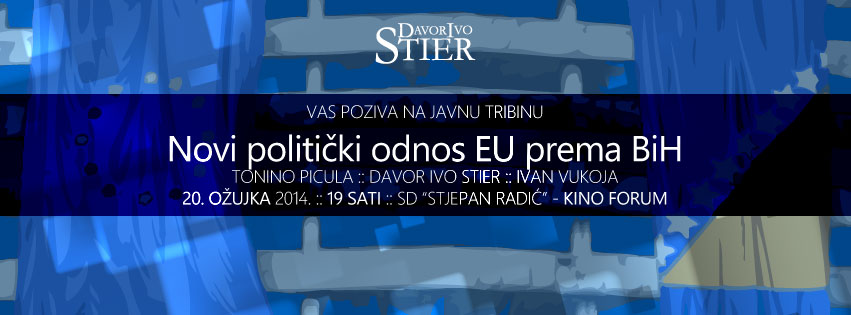 Davor Ivo Stier, javna tribina, BIH, Europska unija