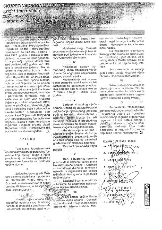 HVO,Petar Zelenika,Mostar