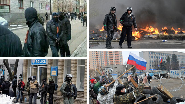 ukrajina, Oleksander Turčinov, Rusija, Proruske snage, proruski separatisti, ruske zastave, ukrajina, proruski separatisti, Ukrajinske postrojbe, proruski separatisti, Zarobljeni, ukrajina