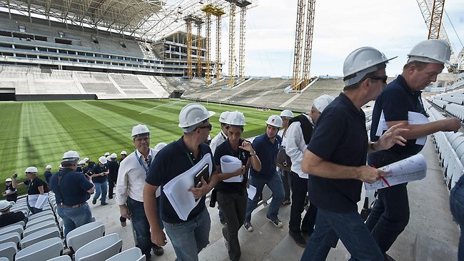 osmi smrtni slučaj, Brazilski radnik, sigurnosne mjere, na stadionu 'Itaquerao'