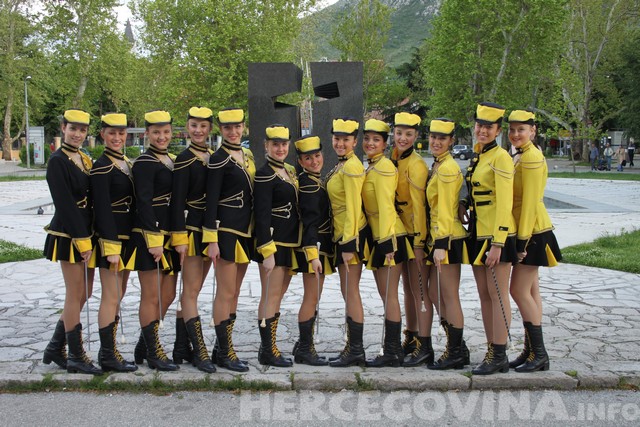 Mostar, dani matice hrvatske, mažoretkinje, Mostar, nastup