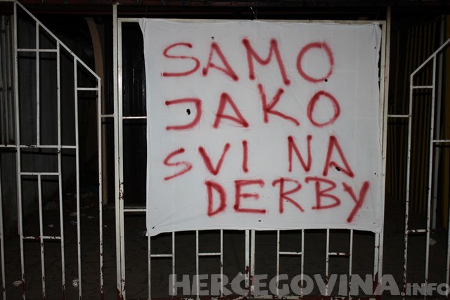 HŠK Zrinjski, Najveći hercegovački nogometni derbi, euforija, Stadion HŠK Zrinjski, FK Sarajevo, Ultrasi, parole